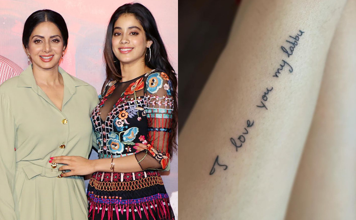 Janhvi Kapoor Gets Mom Sridevis Handwritten Note Inked On Her Arm