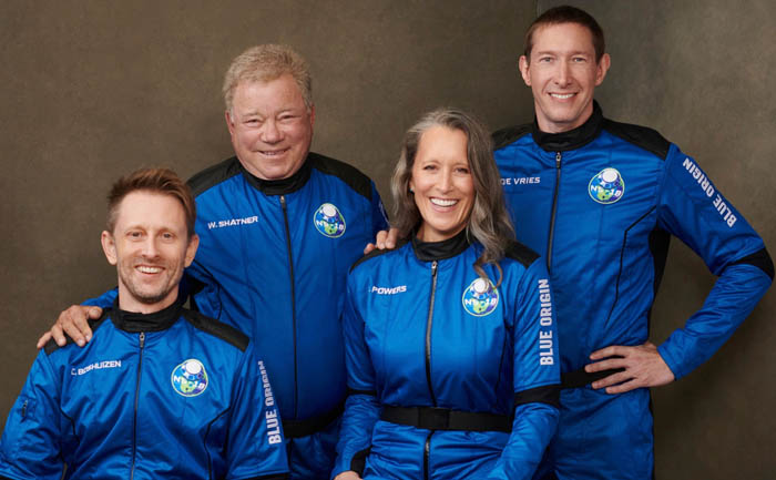 william shatner blue origin flight
