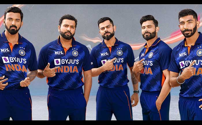 bcci launch team india new jersey