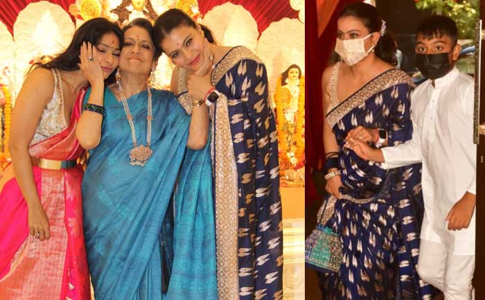 kajol family durga puja pics