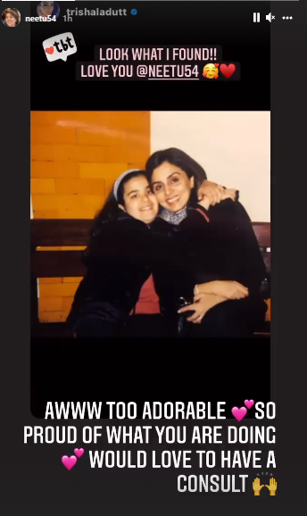 Trishala shares Neetu kapoor pic