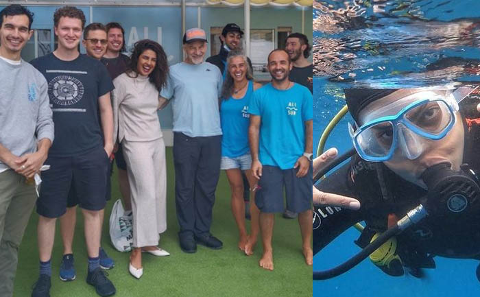 priyanka chopra scuba diving